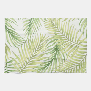 Leaves pattern tea towel