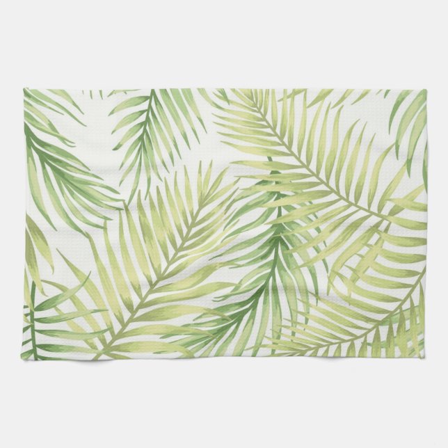 Leaves pattern tea towel (Horizontal)