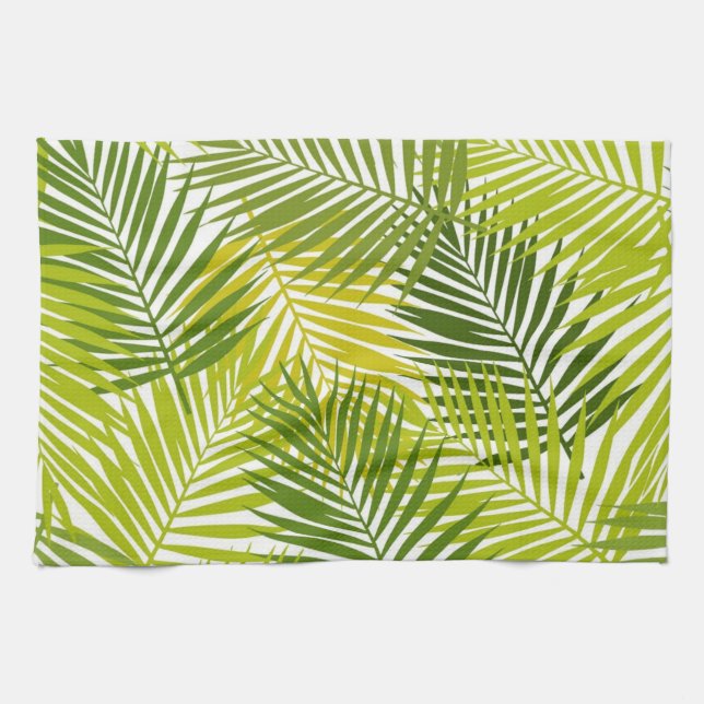 Leaves pattern tea towel (Horizontal)