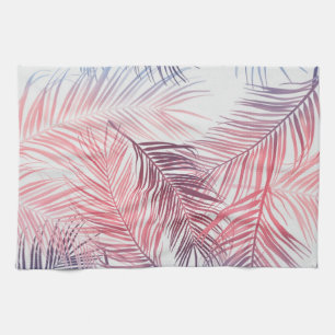 Leaves pattern tea towel