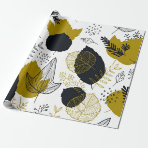 Leaves pattern wrapping paper