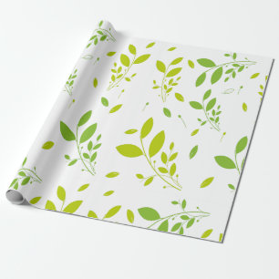 leaves pattern wrapping paper
