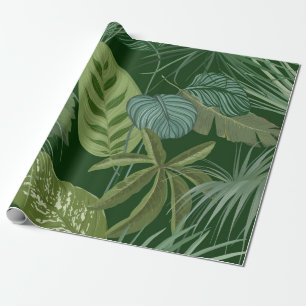 Leaves pattern wrapping paper