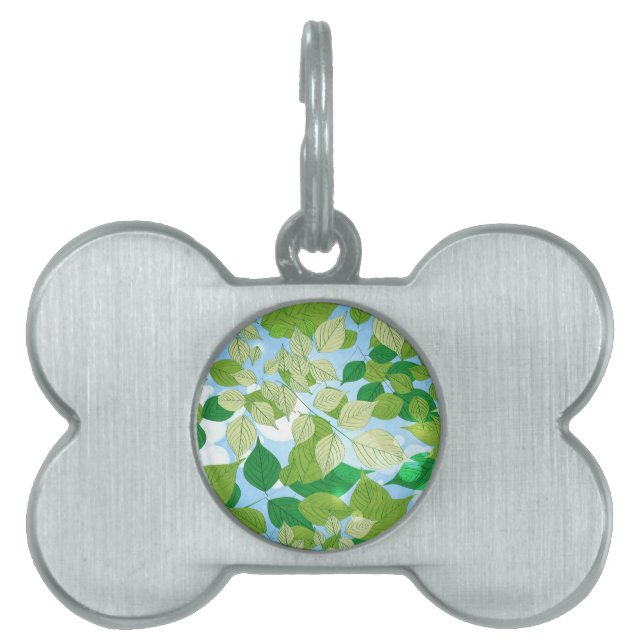 Leaves Pet ID Tag (Front)