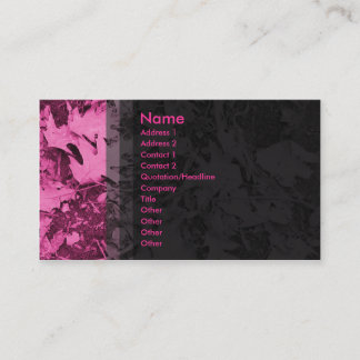 Leaves - Pink Business Card
