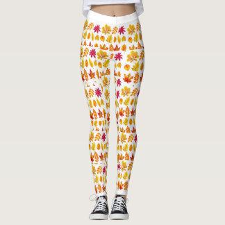 LEAVES PRINTED LEGGINGS