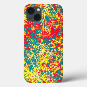 leaves red green yellow and white iPad air cover