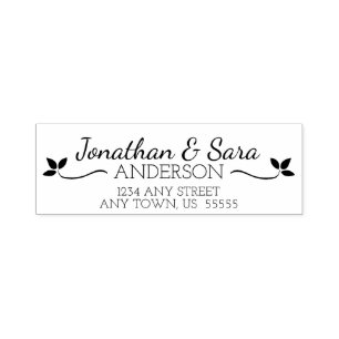 Leaves Return Address Self-inking Stamp