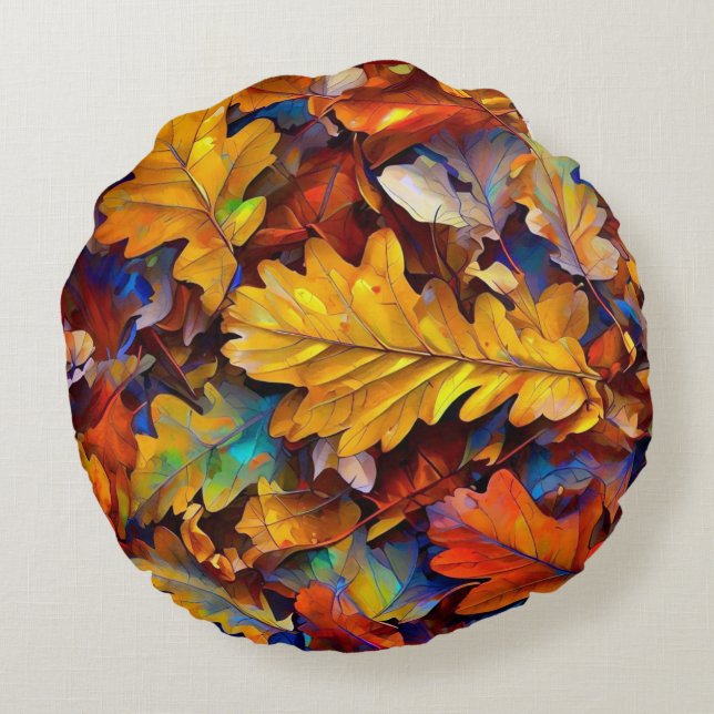 Leaves Round Cushion (Back)