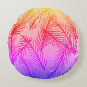 Leaves Round throw cushion 41 cm