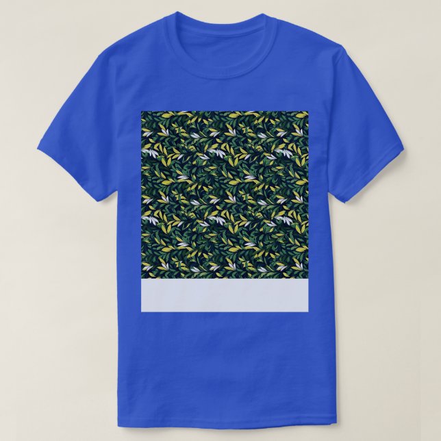 Leaves Seamless Pattern Foliage Leaf Plant Botanic T-Shirt (Design Front)