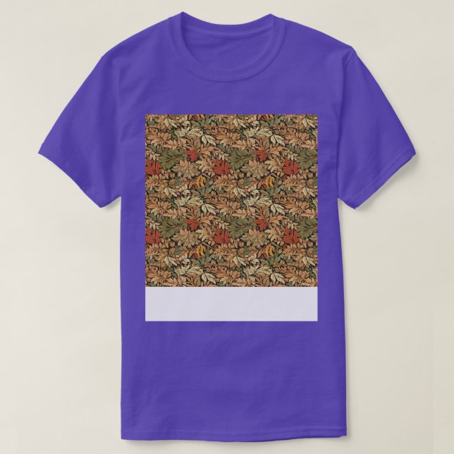 Leaves Seamless Pattern Foliage Leaf Plant Botanic T-Shirt (Design Front)