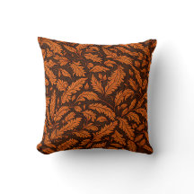 Leaves seamless pattern Throw Pillow