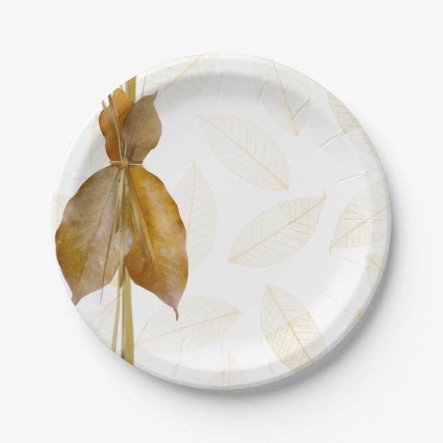 Leaves & Straw Products Paper Plates (Front)