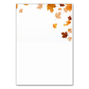 leaves table card