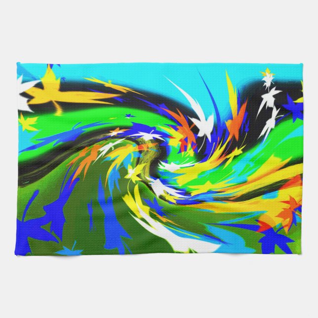 Leaves Tea Towel (Horizontal)