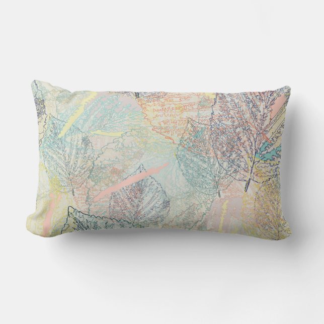 Leaves.  throw pillow (Front)