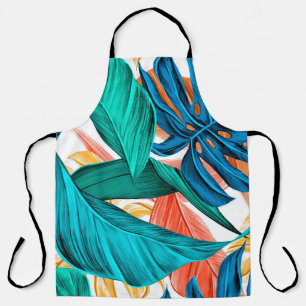 Leaves tropical summer exotic apron
