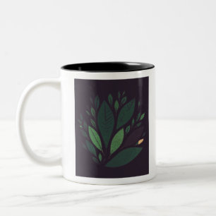 Leaves Two-Tone Coffee Mug