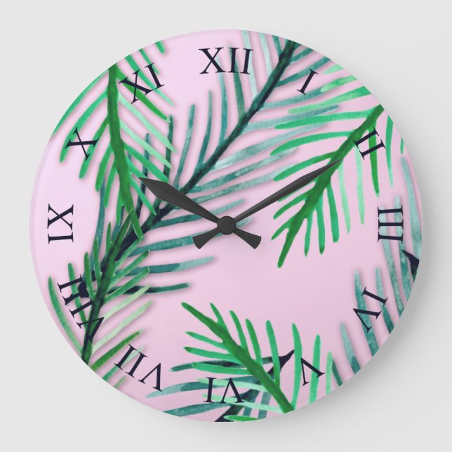Leaves Wall Clock (Front)