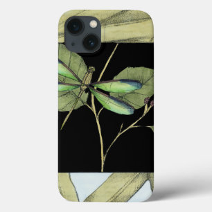 Leaves with Dragonfly Inset by Jennifer Goldberger iPhone 13 Case