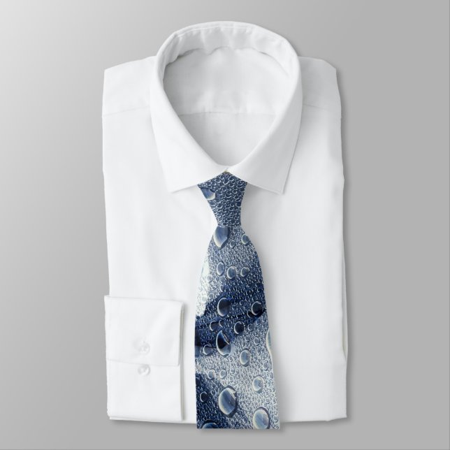 Leaves with Raindrops  Tie (Tied)