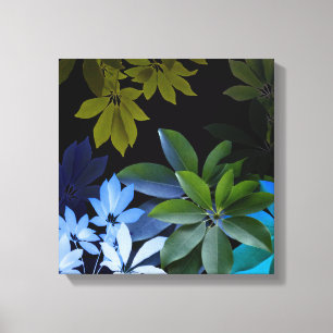 Leaves Wrapped Canvas