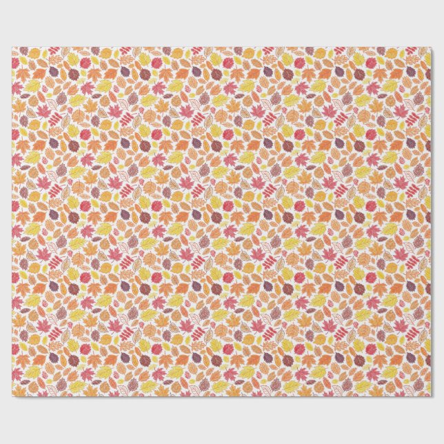 leaves wrapping paper (Flat)