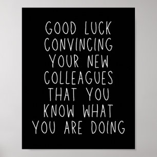 Leaving Colleague Funny Coworker Saying Poster