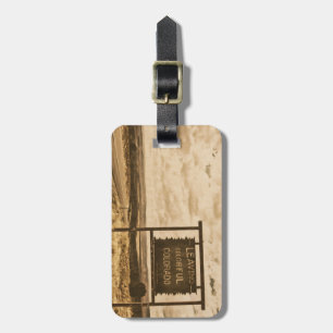 leaving colourful colorado luggage tag