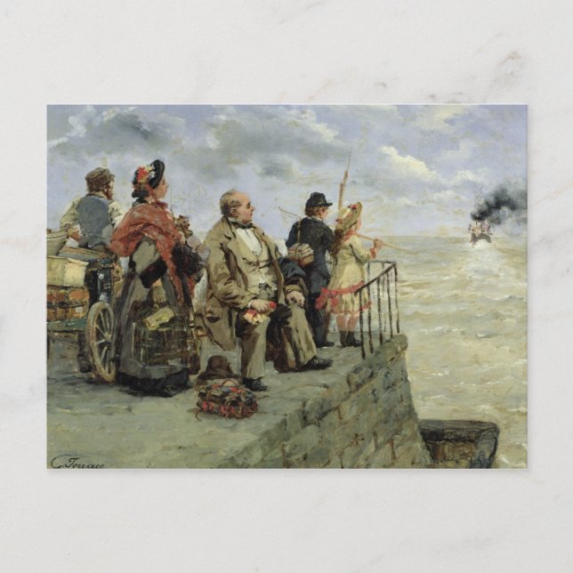 Leaving for Jersey Postcard (Front)