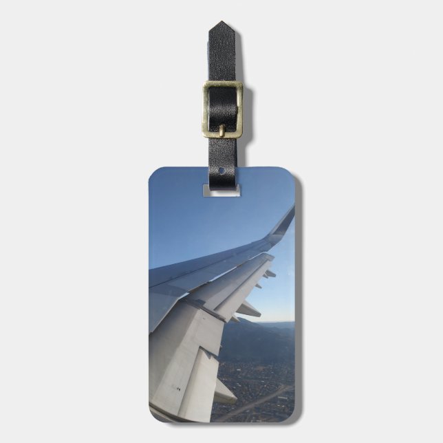 Leaving on a Jet Plane Luggage Tag (Front Vertical)