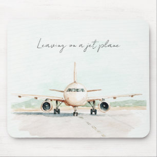 Leaving On A Jet Plane Mouse Mat