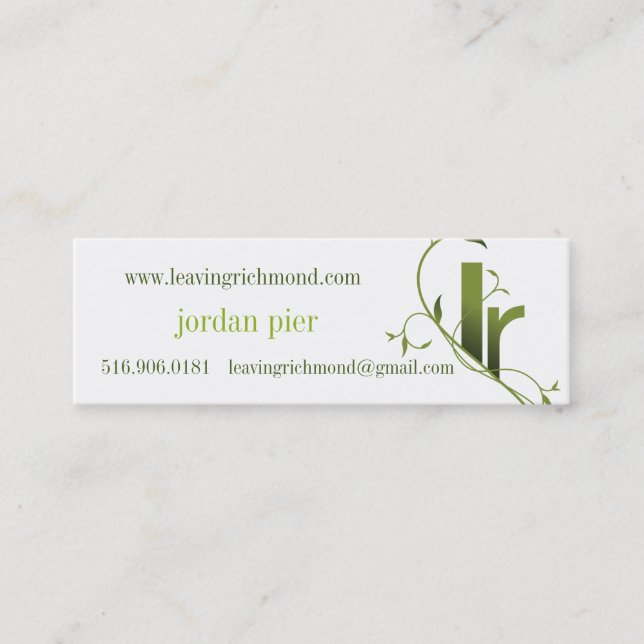 leaving richmond cards (Front)