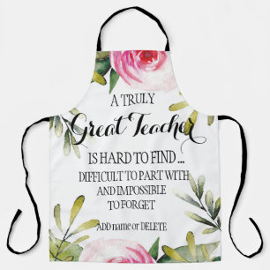 Leaving Teacher Retiring Appreciation Thank you Apron