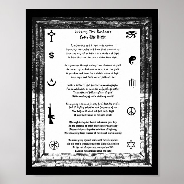 Leaving The Darkness, Enter The Light Poster (Front)