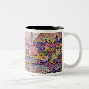 Leaving the Port of Saint-Tropez, 1902 Two-Tone Coffee Mug