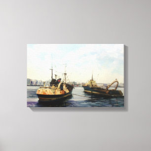 Leaving to feaner/Saíndo to kill/Going fishing Canvas Print