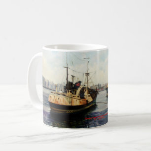 Leaving to feaner/Saíndo to kill/Going fishing Coffee Mug