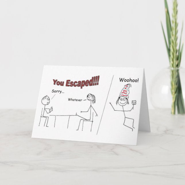 Leaving Work Card (Front)