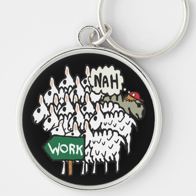 Leaving Work Key Ring (Front)