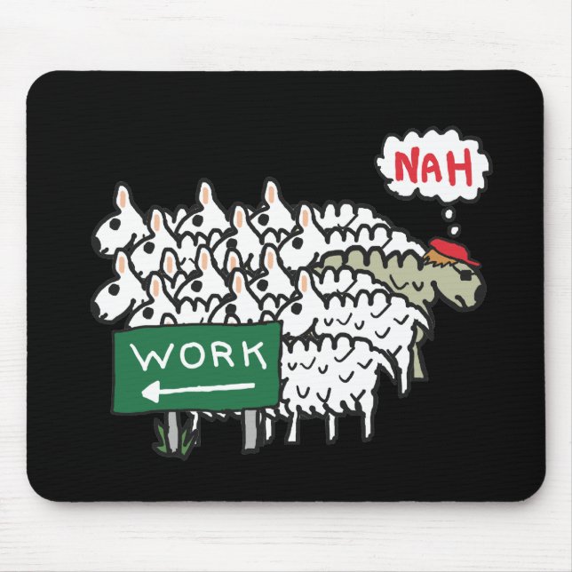 Leaving Work Mouse Mat (Front)
