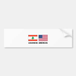 Lebanese American Bumper Sticker