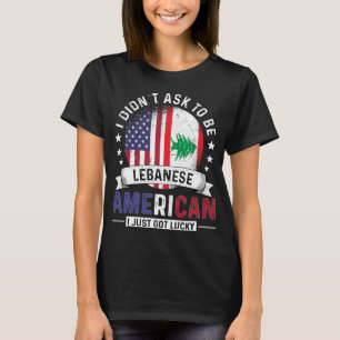 Lebanese American Flags Pride Lebanon Flag T-Shirt