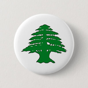 Lebanese Cedar 6 Cm Round Badge