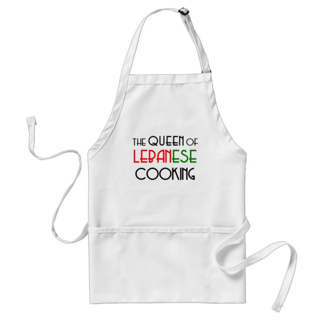 lebanese cooking queen standard apron (Front)