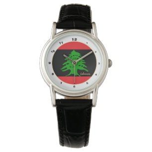 Lebanese Flag & Lebanon BLK trendy fashion /design Watch