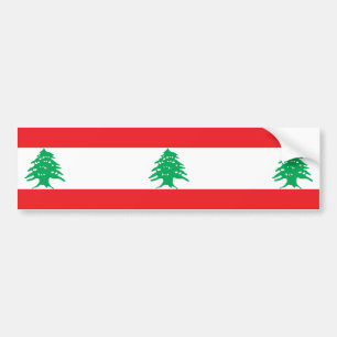 Lebanese Flag (Lebanon Flag) Bumper Sticker