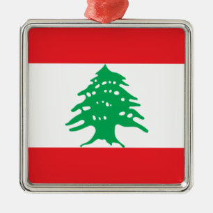 Lebanese Flag (Lebanon Flag) Ceramic Ornament