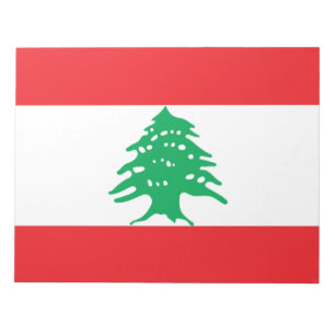 Lebanese Flag (Lebanon Flag) Notepad